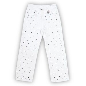 NWT Watson White Denim Jeans with Pearl Embellishments – Size 30
